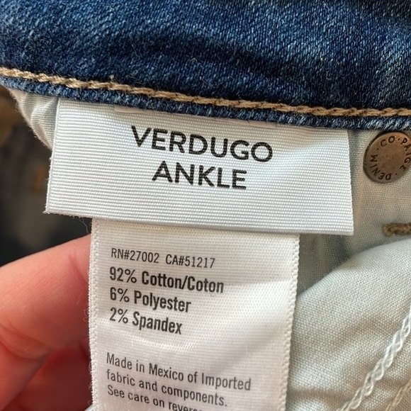 Paige Verdugo Ankle Raw Hem Woman’s Jeans Size 26 - Picture 5 of 16